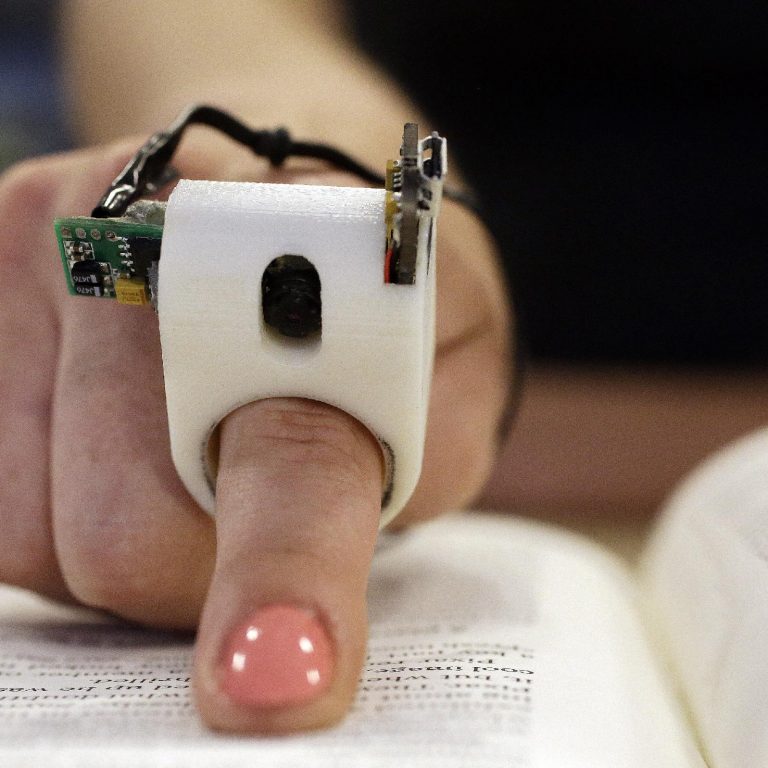 acessibilidade - finger reader - dedo leitor